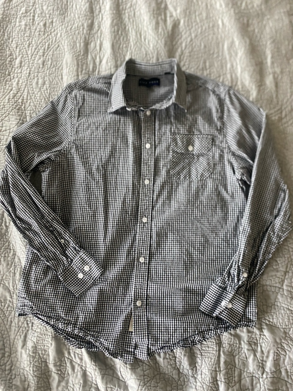 Five four L plaid button down shirt